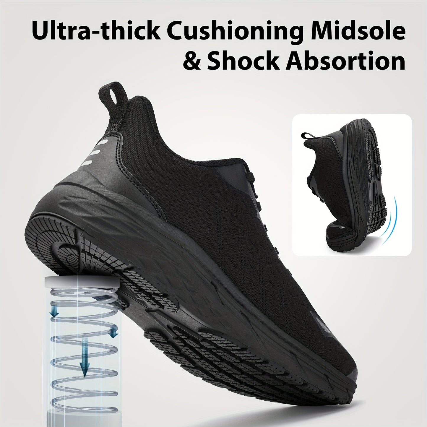Men'S Wide Toe Casual Sneakers - Non-Slip, Shock-Absorbing, Lightweight, Breathable, And Comfortable for Everyday Wear