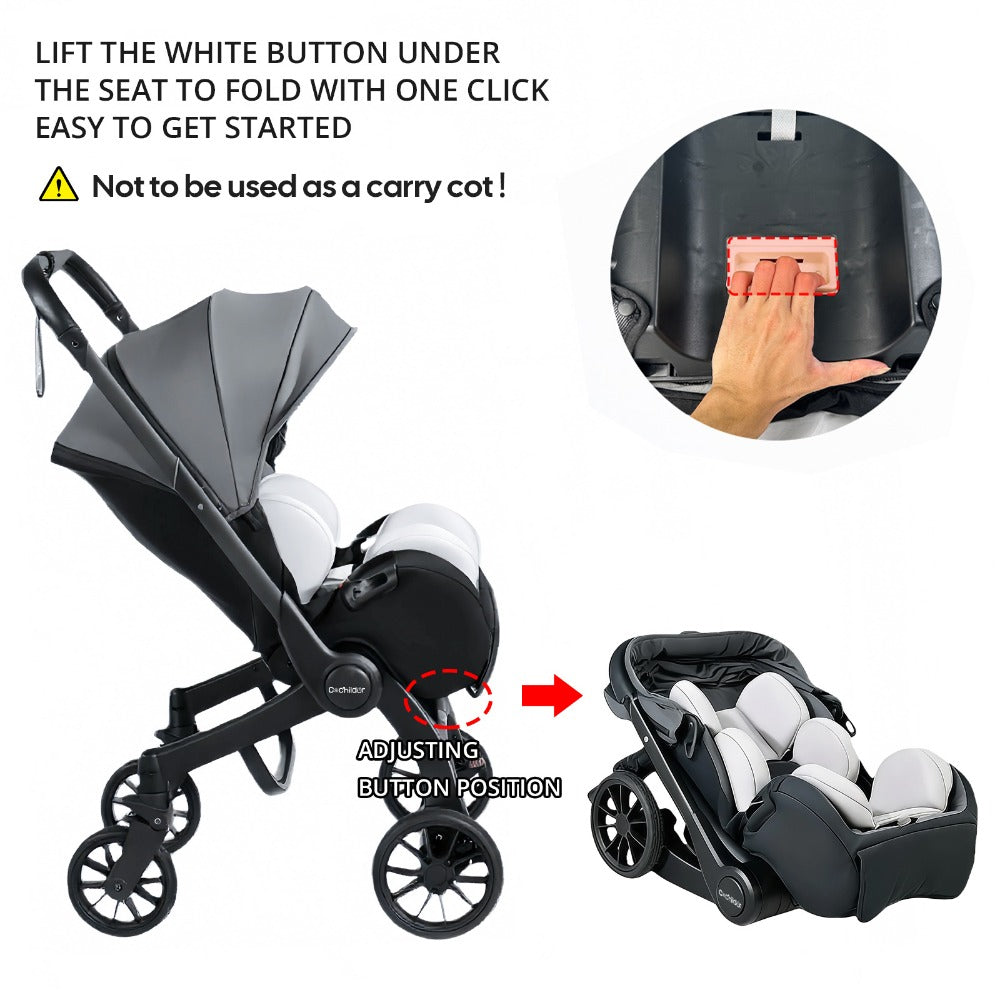 Baby Stroller - Portable Foldable Adjustable Travel