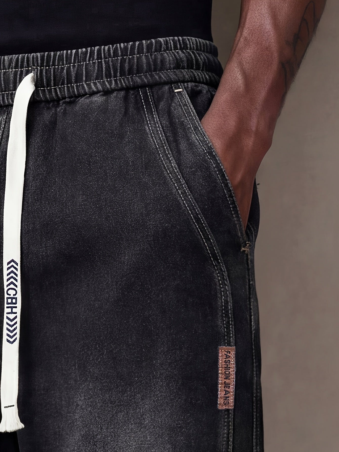 Men'S Jeans Summer Thin Loose Straight Leg Men'S Pants Trendy Brand Casual Simple Versatile Long Pants Men