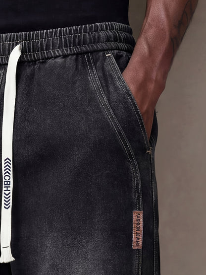 Men'S Jeans Summer Thin Loose Straight Leg Men'S Pants Trendy Brand Casual Simple Versatile Long Pants Men