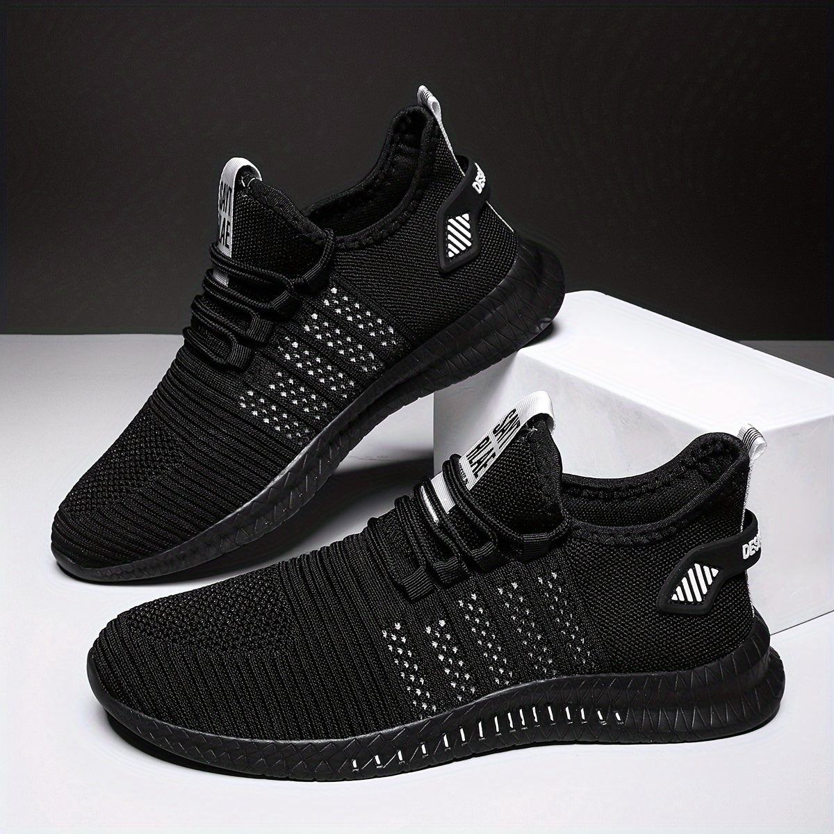 Men's Running Shoes, Breathable Mesh, Comfortable Odor-Resistant Casual Sneakers, for Spring & Fall