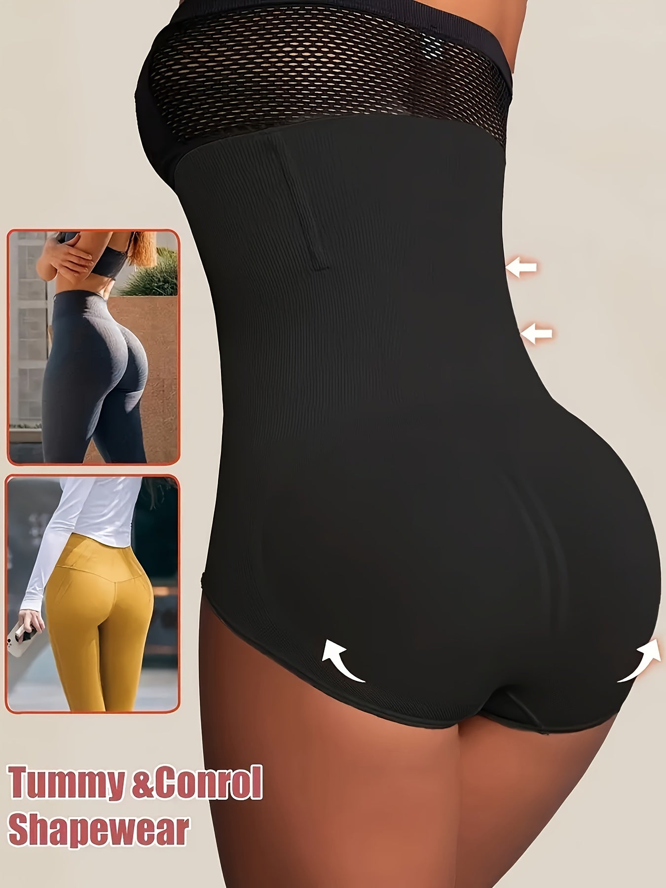 High-Waist Tummy Control Shapewear Panties for Women - Waist Trainer, Butt Lifter & Body Shaper Underwear