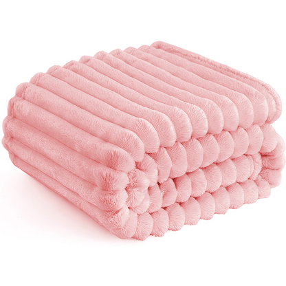 Luxury Plush Imitation Rabbit Fur Blanket - Ultra-Soft, Lightweight, Material Safety Kids Blanket, Multi-Color, Ideal for Bedcouch, Travel, Camping, Homegoods, Cozyvibes, Room, Best Gifts for Easter Sunday And Mother'S Day