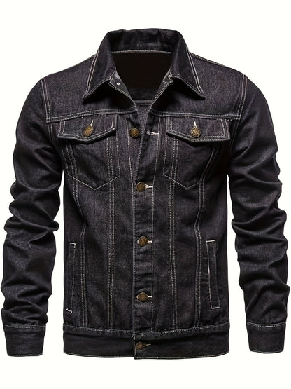 Men's Versatile Denim Pullover Coat Everyday 037