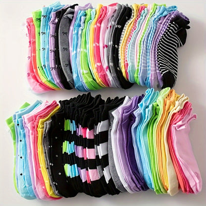 20 Pairs Random Candy Colored Socks Casual Breathable Low Cut Socks Soft And - product view 7