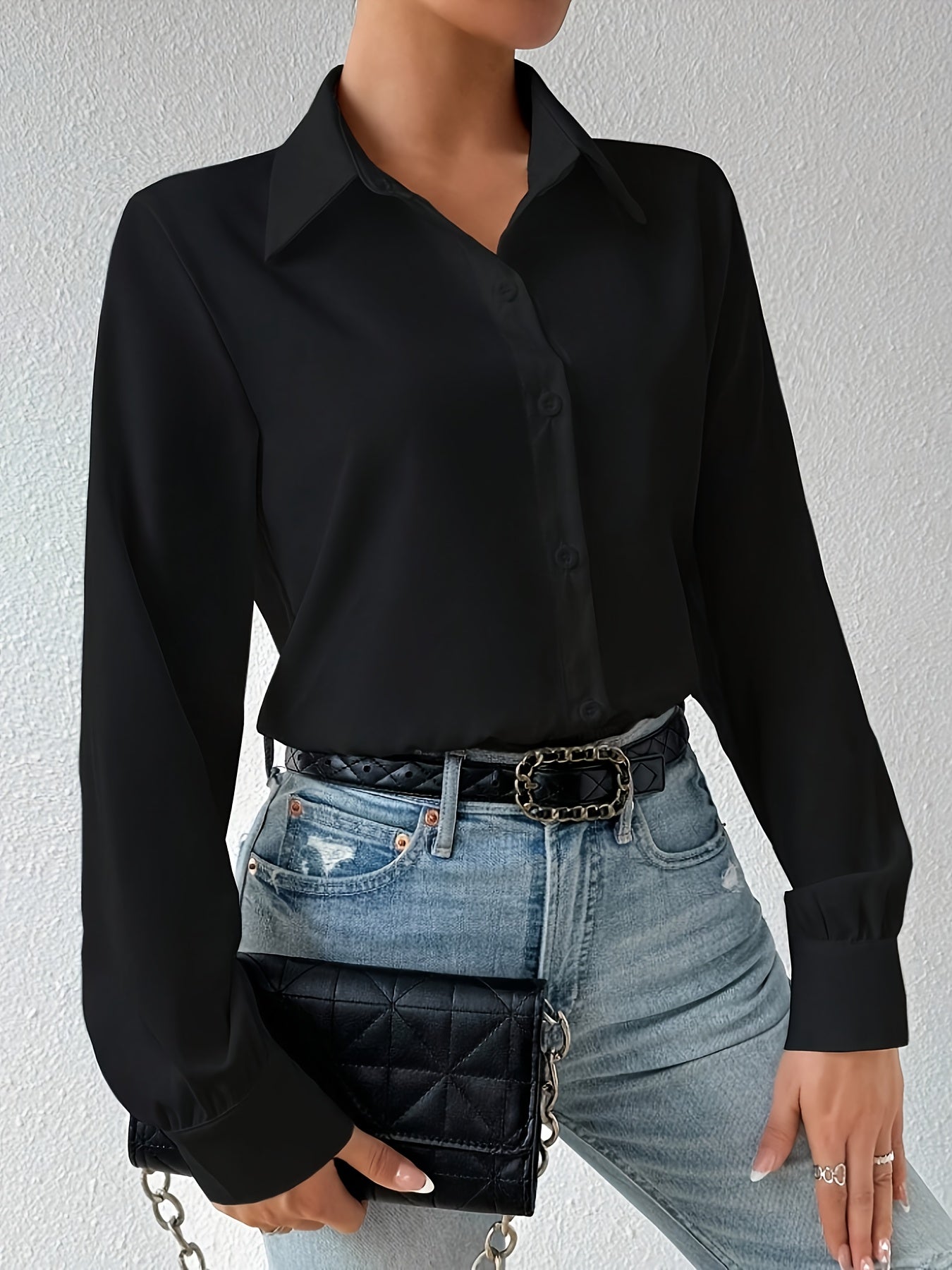 2pcs Women's Long-Sleeve Shirt Bodysuit