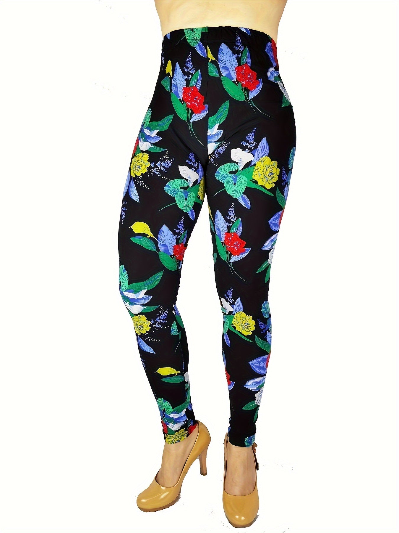 Leggings for Women Tie-Dye & Printed Fashion Leggings Regular/ One Size