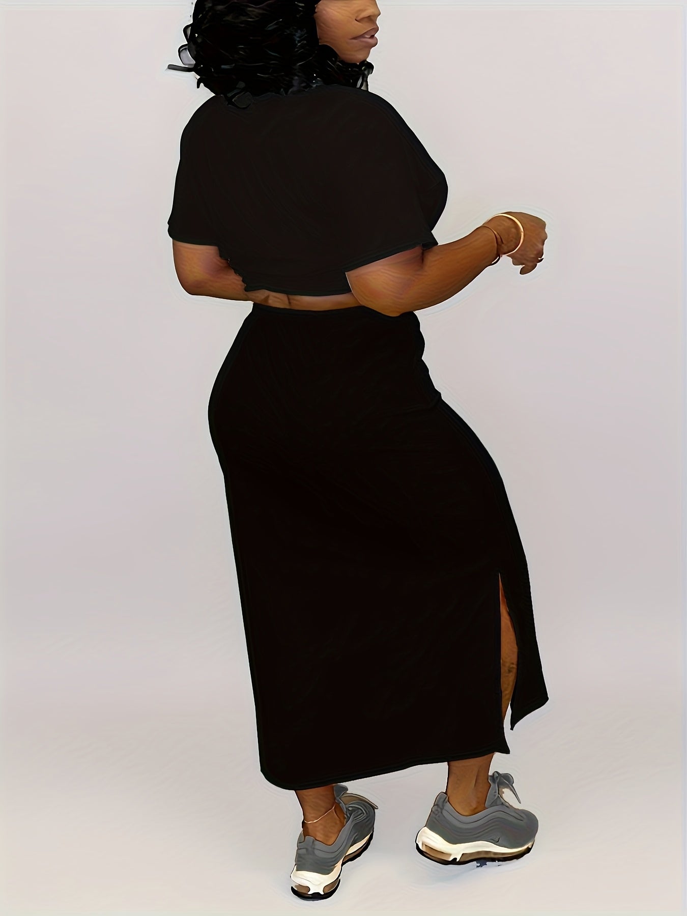 Red Short-Sleeve Skirt - product view 13