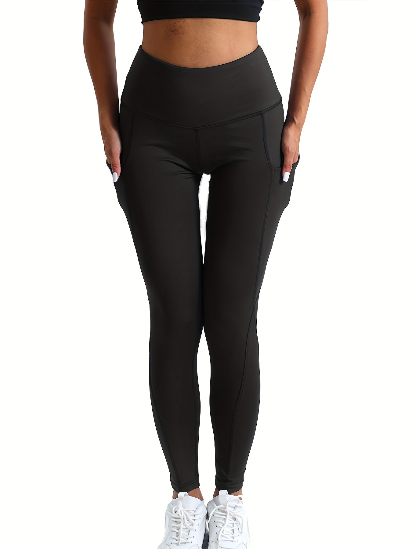 4-Pack Women'S High Waist Leggings - Ultra Soft Yoga Pants for Fitness And Everyday | Medium Stretch, All-Season | Black/Gray/Purple/Burgundy