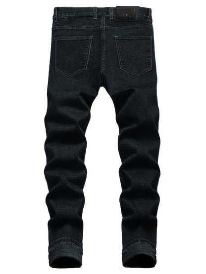 Men's Slim Fit Jeans - Classic Wash Clean Finish Modern