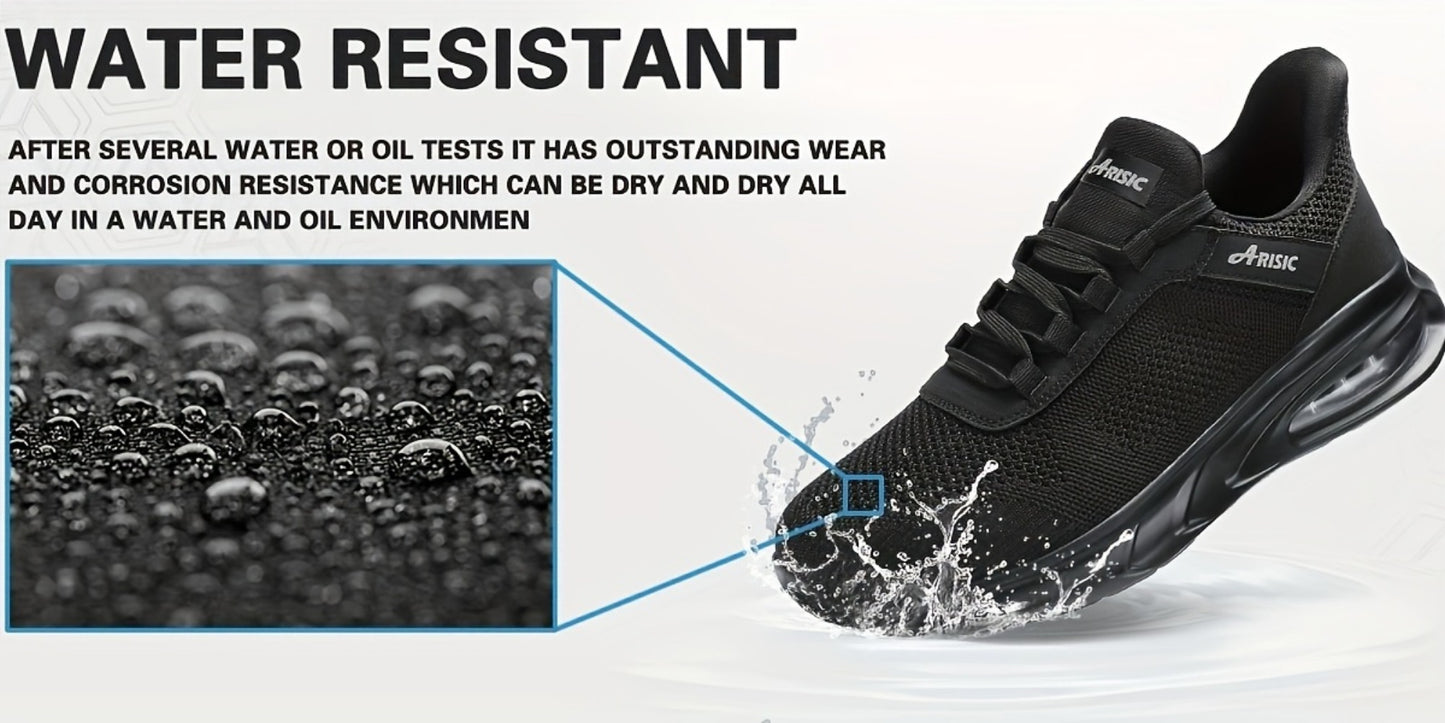 Men's Work & Safety Shoes - Non-Slip Sole & Slip-On Ease