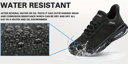 Men's Work & Safety Shoes - Non-Slip Sole & Slip-On Ease