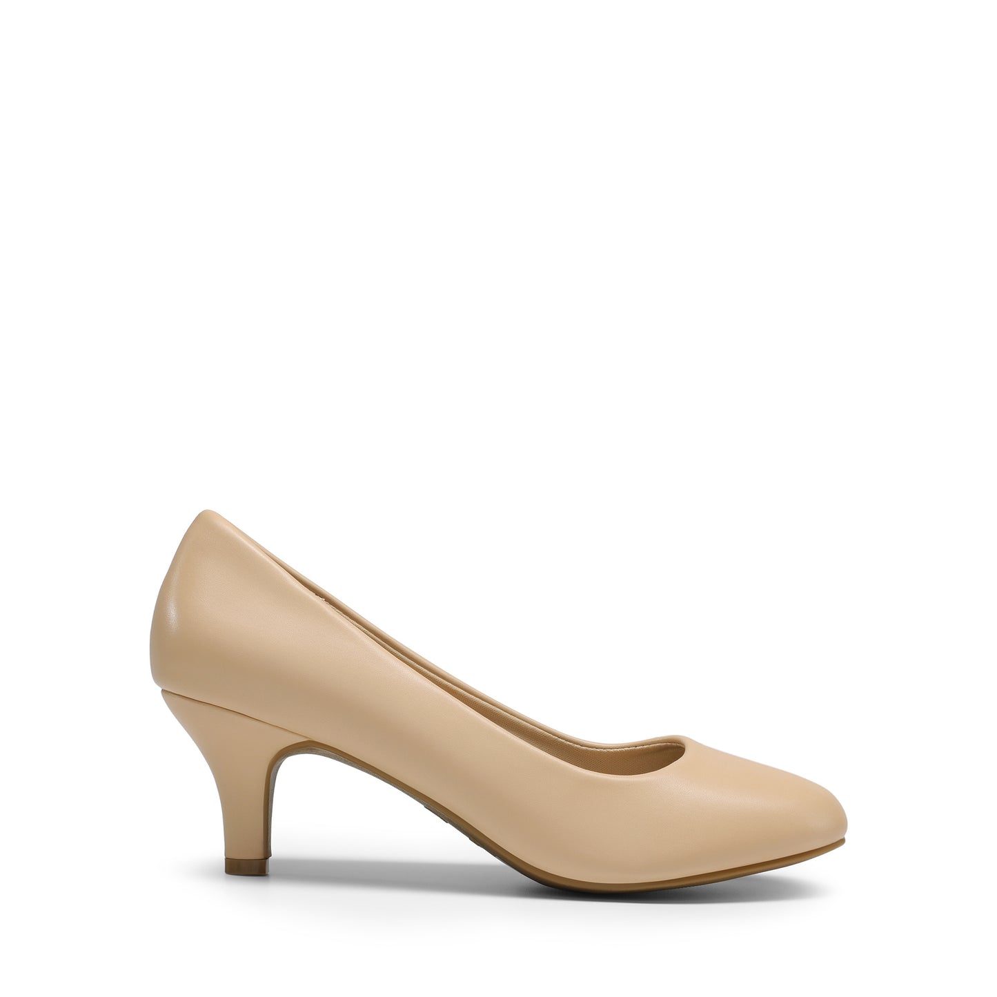 Women's Bridal Wedding Party Low Heel Pump Shoes comfortable, Round Toe, Slip On, easy slip on style, close toe, low heel fasion shoes - Latex padded insole for added comfort