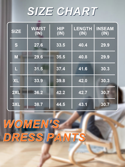 Plus Size, Plus Size Women's Dress Work Pants Slacks Stretch Comfy Breathable Soft Casual Office High Waisted Tummy Control Flare Pants with Belt Loops 4 Pockets Lounge Business