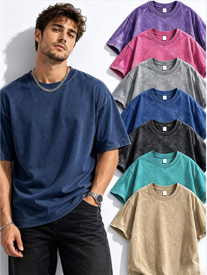 Men's Apricot Oversized Short-Sleeve T-Shirt - product view 40