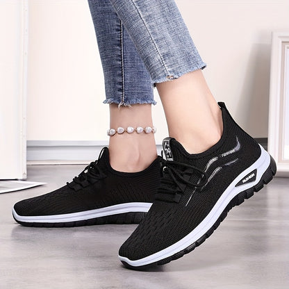 Women'S Comfort Walking Shoes- Air Mesh Design, All-day Soft Cushioning, Emphasizing Comfort And Shock Absorption, Women'S Fashionable New-Style Sneakers Comfortable, Versatile, Soft Sole, Lightweight, Breathable, Fabric Upper