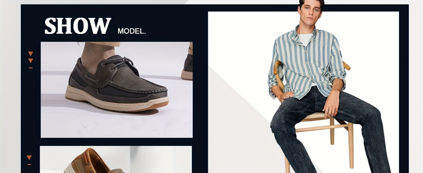 Men's Loafers & Flats - Non-Slip Sole Slip-On for Outdoor & Travel 366117