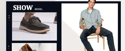 Men's Loafers & Flats - Non-Slip Sole Slip-On for Outdoor & Travel 366117