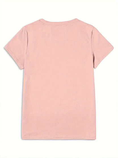 A Casual Women'S T-Shirt Made of 100% Featuring a Retro Print of Smiling Face Daisies That Radiate Positive Energy. This Y2K Style Has Short Sleeves And a Loose Round Neck