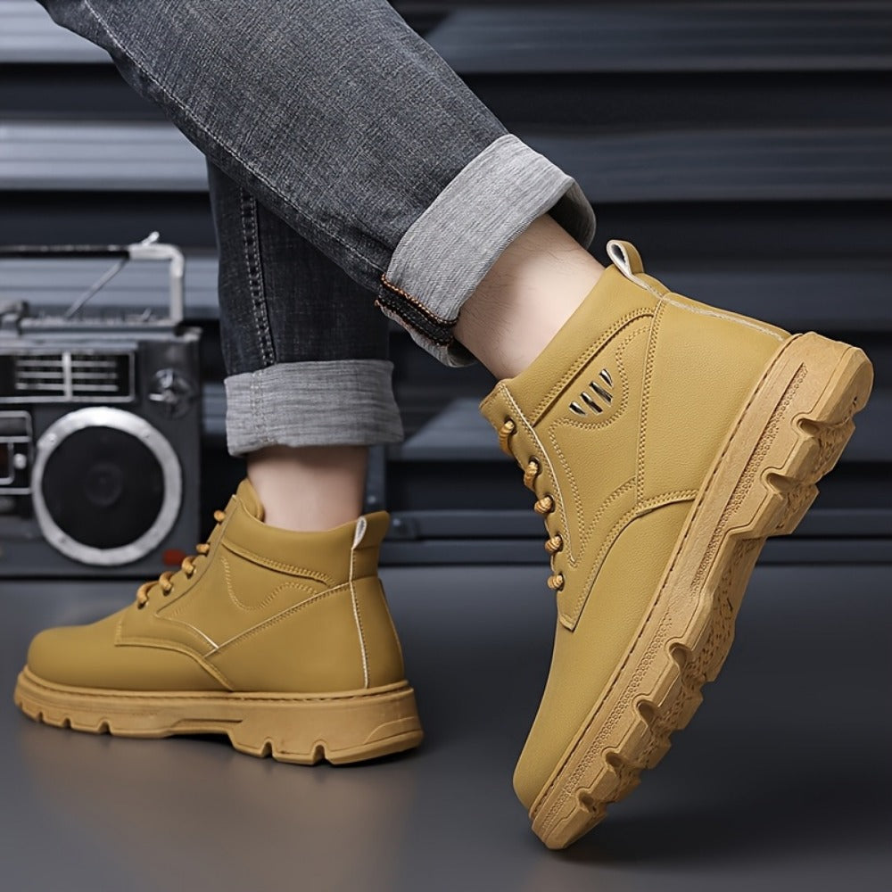 Men's Boots - Non-Slip Sole Lace-Up for Beach & Water 383077