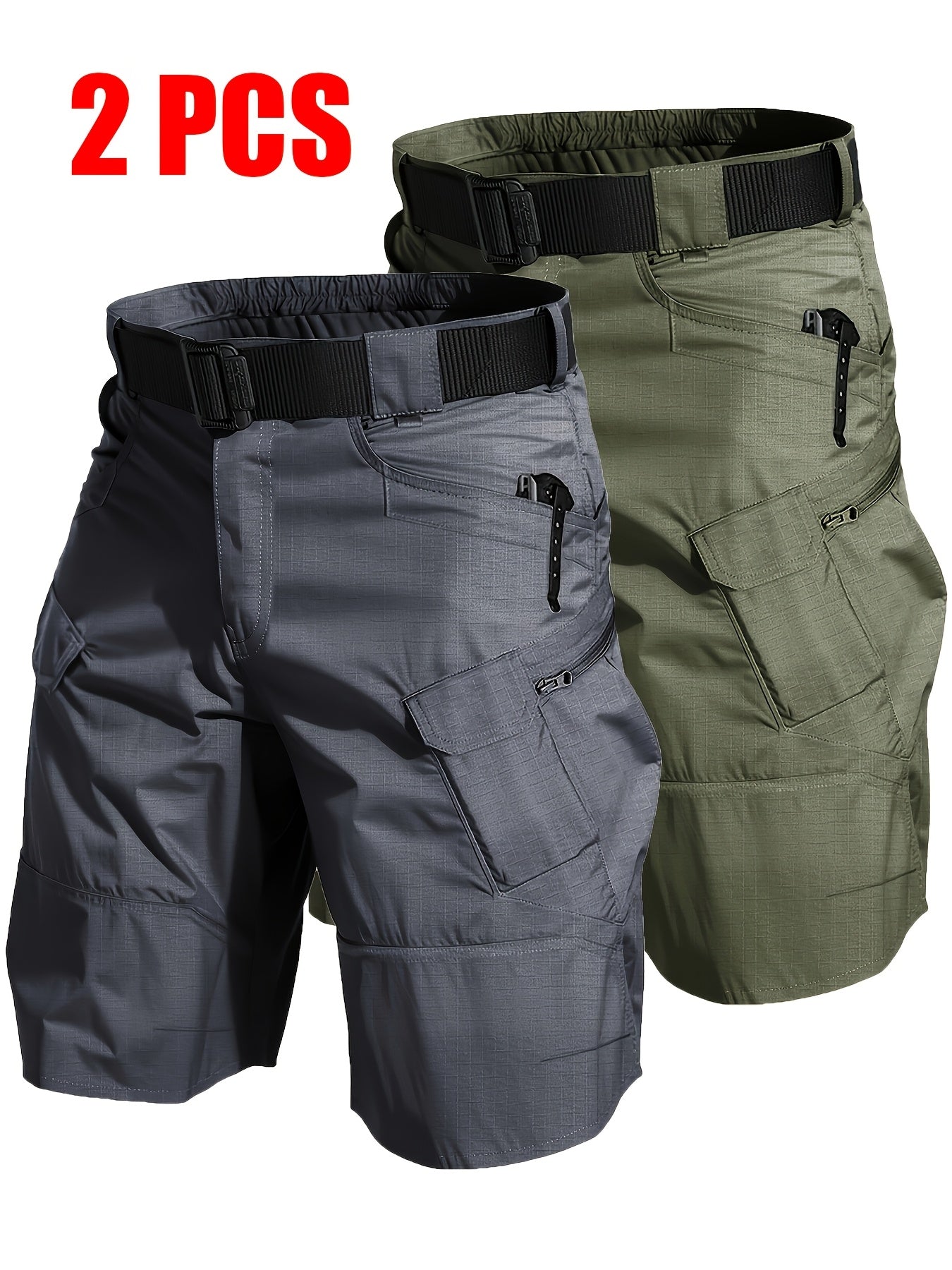 Men's Black+gray Shorts - product view 23