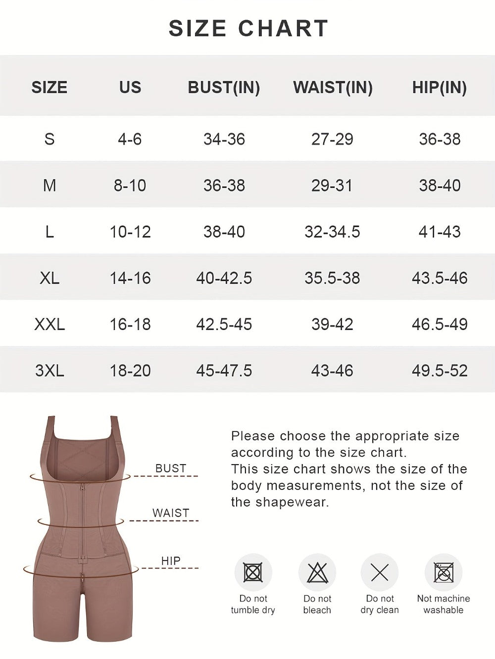 Women's Plus Size Shapewear Bodysuit - Regular Fit Style 3973