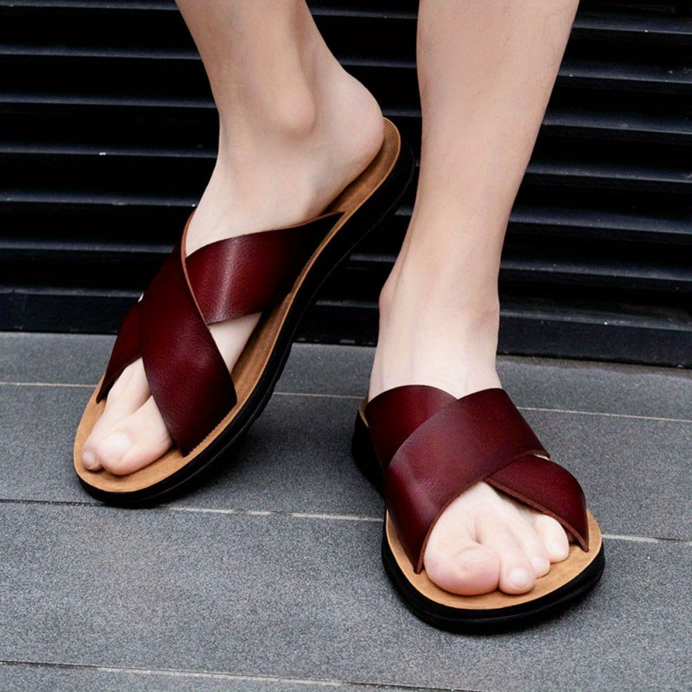 Men's Slippers - Non-Slip Sole for Beach & Water 35045 235045