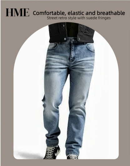 Men's Slim Fit Jeans - Classic Wash Clean Finish Travel 625125