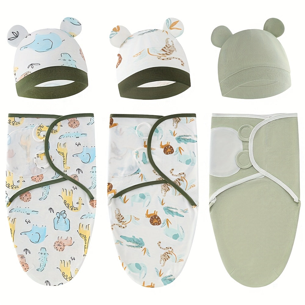 3-Pack Baby Swaddle Sacks - Newborn Swaddle Sack - Ergonomic Baby Swaddles 0-3 Months