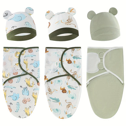 3-Pack Baby Swaddle Sacks - Newborn Swaddle Sack - Ergonomic Baby Swaddles 0-3 Months