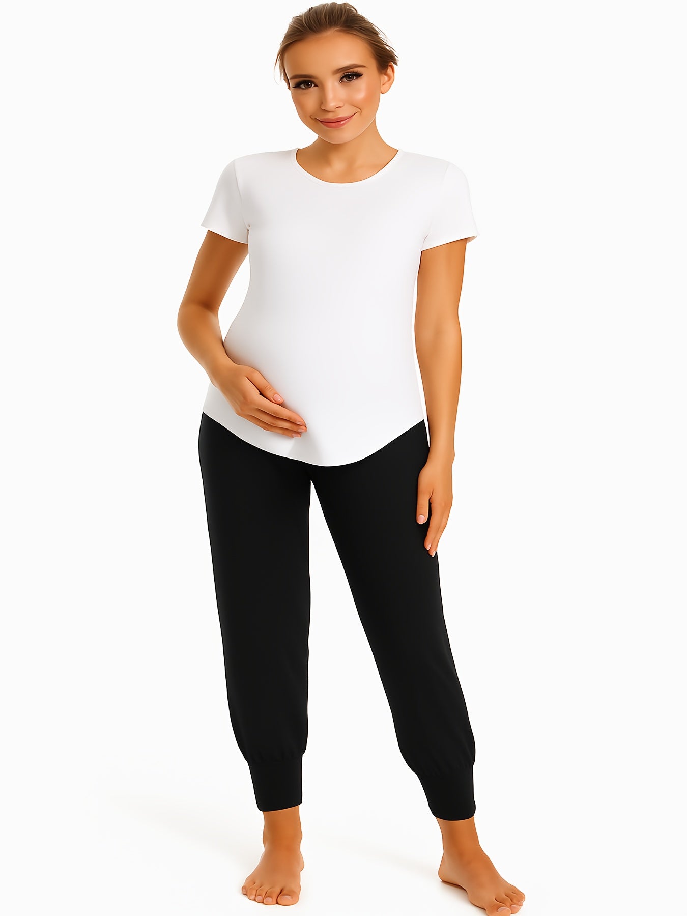 Maternity Women'S Casual Pants Stretchy Comfortable Lounge Pants