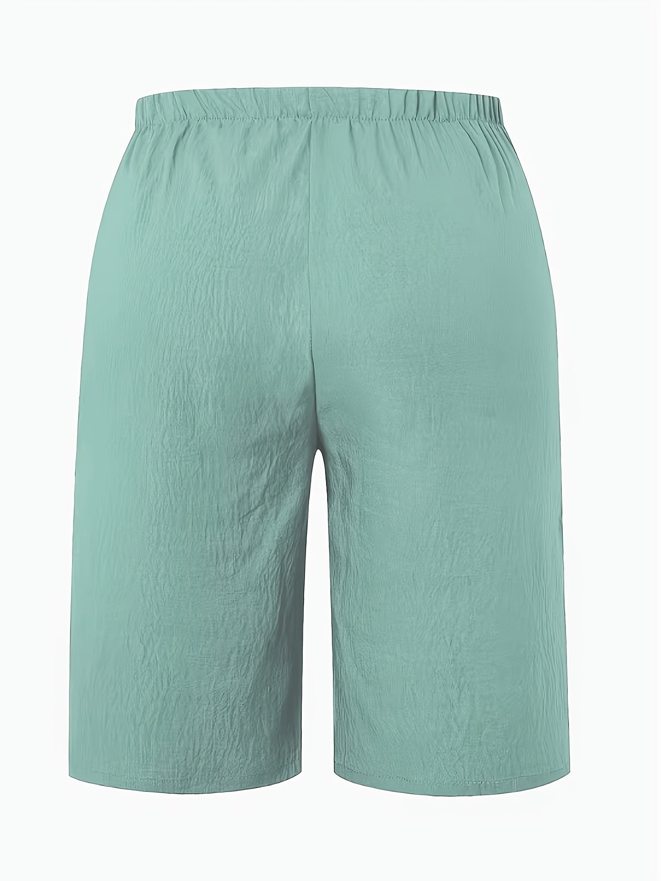 Women's Khaki + Black Polyester Shorts - product view 19