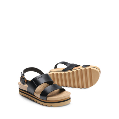 Women's Stylish Platform Espadrille Wedge Sandals Round Toe Summer Causal Shoes Crisscross Band Adjustable Ankle Strap Buckle