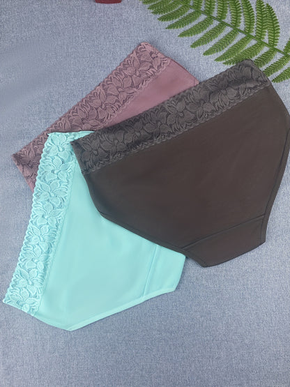 6pcs Of Women's Underwear, Size S- Low Price, Comfortable Breathable Elegant Lingerie, Lace Patchwork Women's Briefs