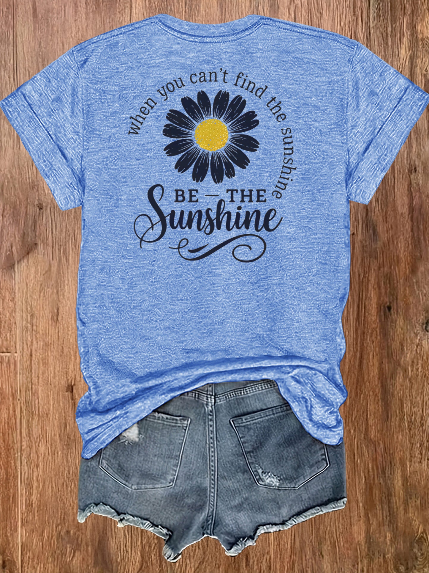 Women'S Casual Sports T-Shirt | Lightweight & Breathable European Summer Round-Neck Tee With Uplifting 'Be The Sunshine' Print - Ideal For Spring/Summer And Perfect For Various Occasions