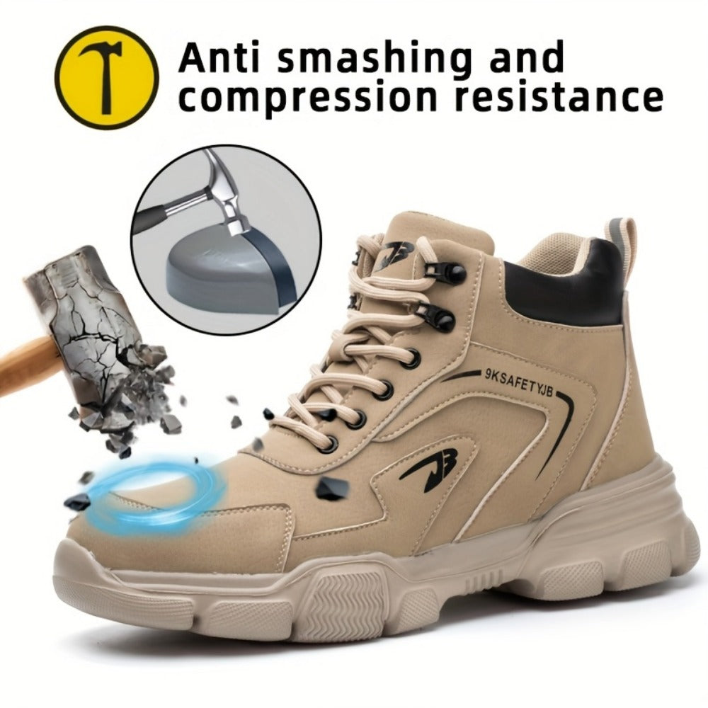 Men's Work & Safety Boots - Steel Toe Protection & Puncture Resistant 489509
