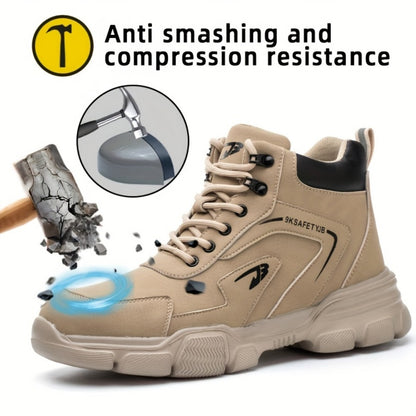 Men's Work & Safety Boots - Steel Toe Protection & Puncture Resistant 489509