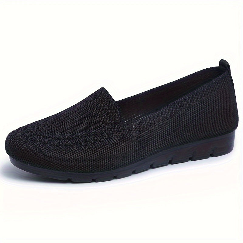 [Sneakers] Women'S Lightweight Breathable Slip-On Loafers- Summer Casual Shoes with Elastic Sides, Arch Support& Cushioned Insole, Purple Fabric Upper& Durable Rubber Sole for All-Season Comfort, Comfy Shoes