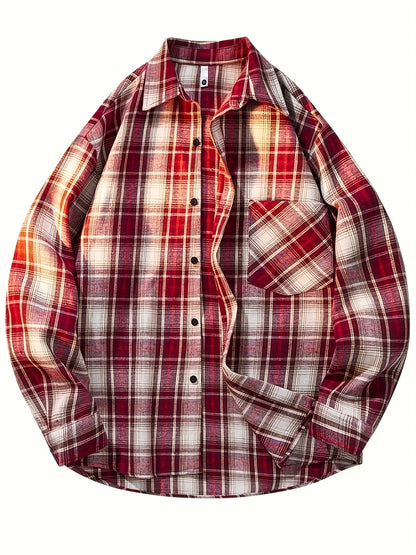 Red+Black+Yellow Rayon Shirt - product view 6