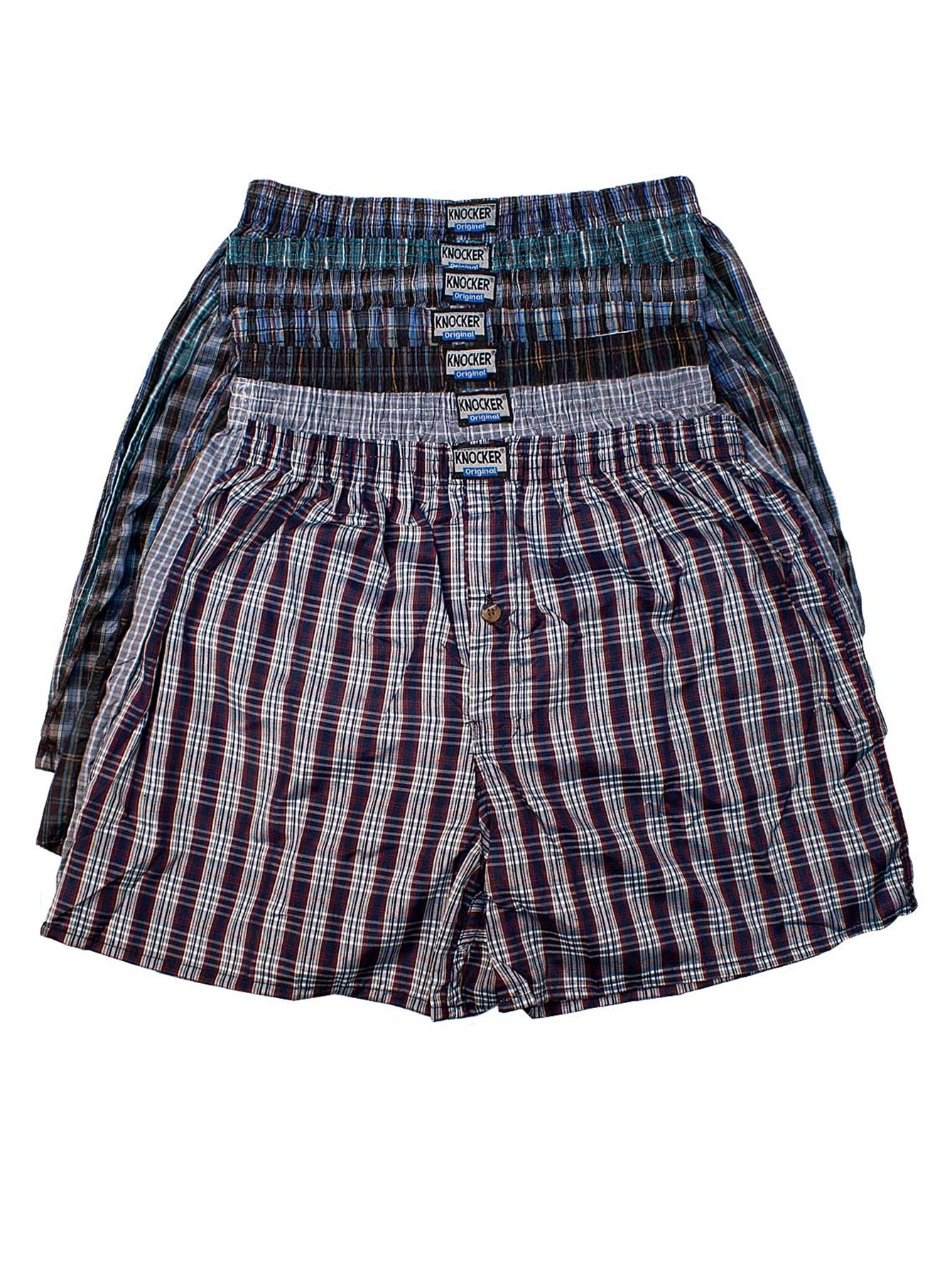 MENS 3 PIECES ASSORTED PLAID PRINT COMFY BOXERS