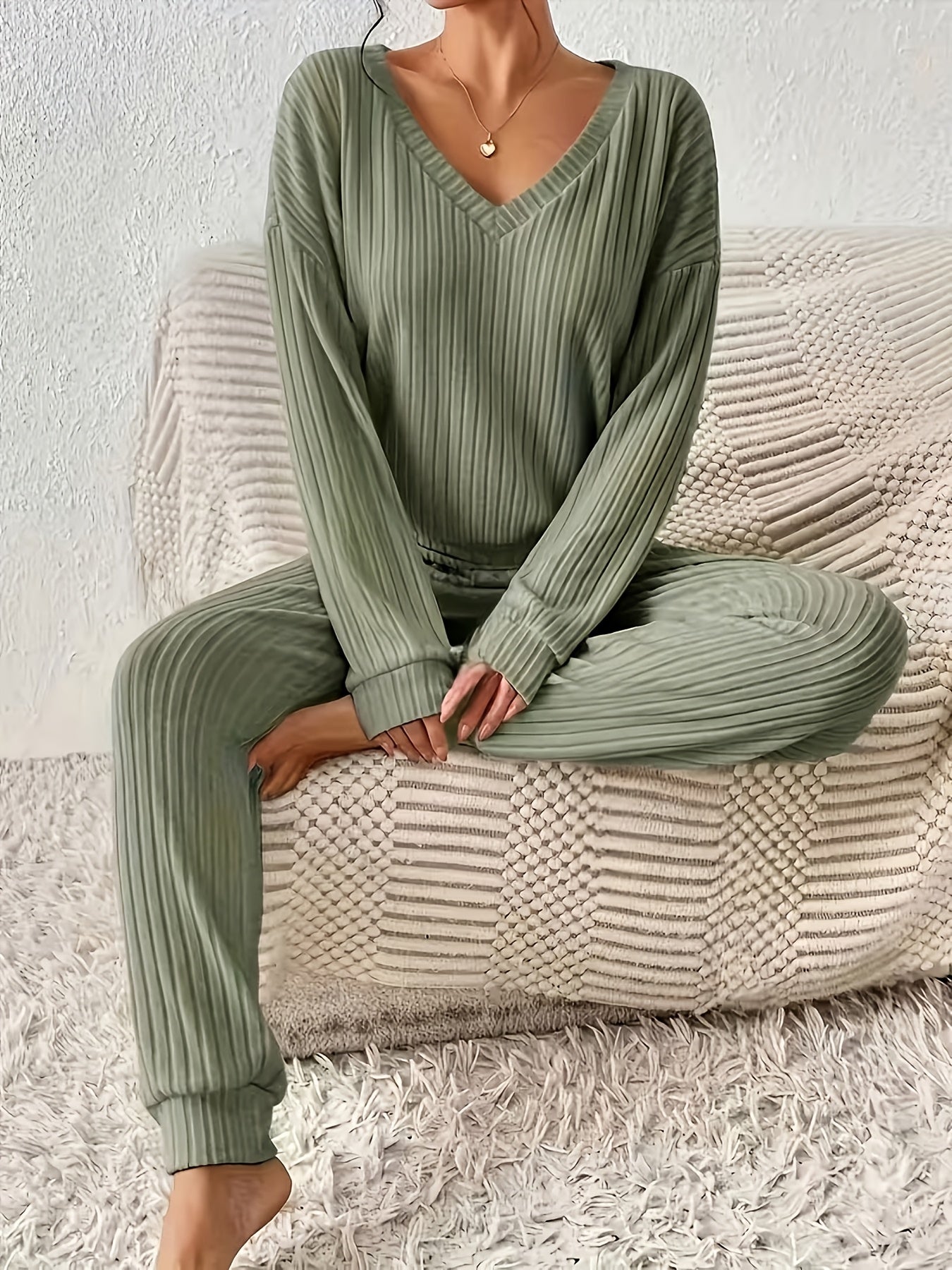 Women'S Loungewear Set, Top with Long Pants. Women'S Apparel, Women'S Summer Clothing, Women'S Summer Outfits, Women'S Popular Outfits, Women'S Set, Women'S Two-Piece Outside Twopiece Set Women'S Autumn Two-Piece Set Women'S Clothing