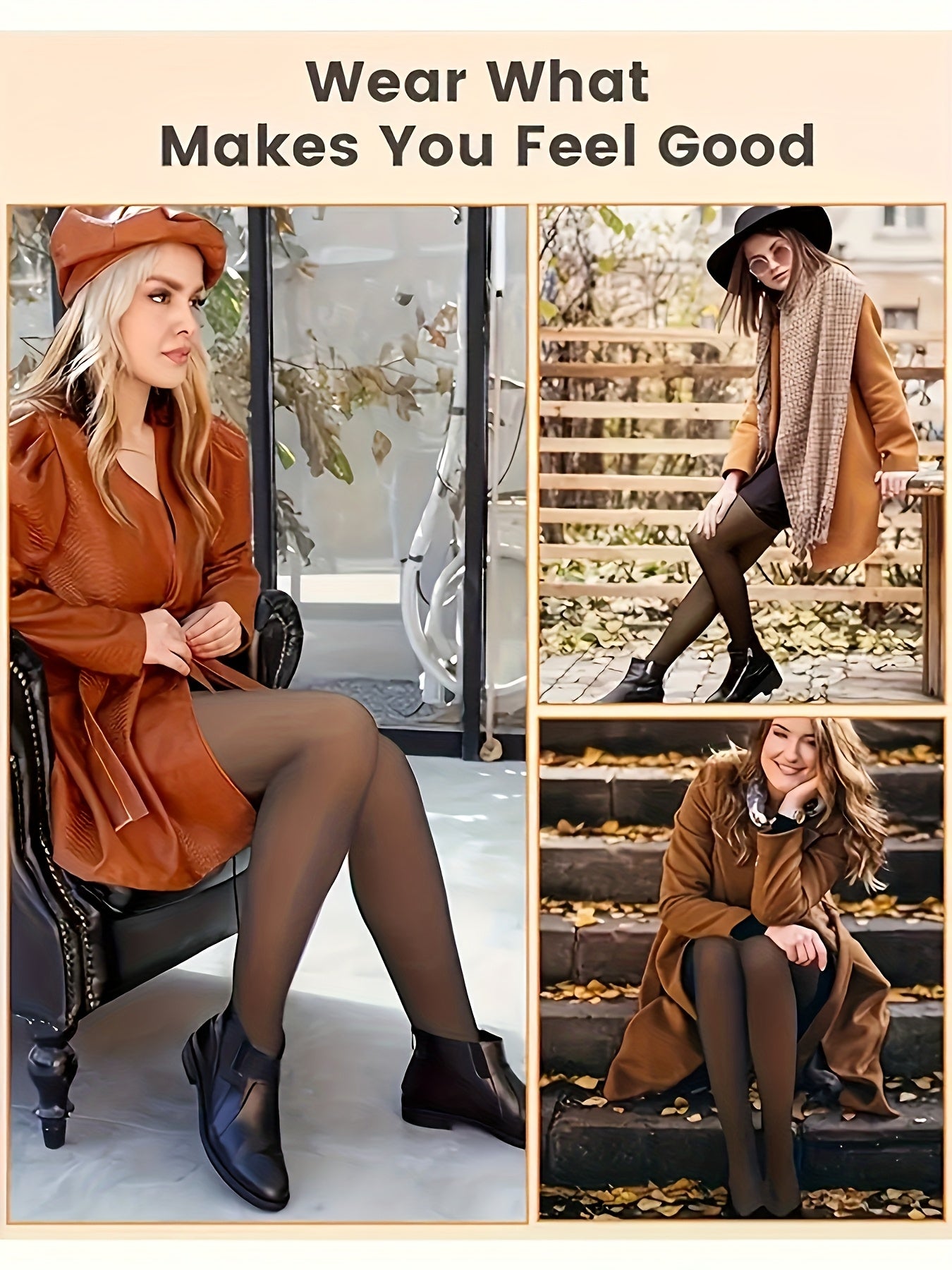 2pcs Women'S Winter Fleece-Lined Tights, Autumn And Winter Warm Pantyhose, Soft Stretch, High-Waisted Design Leggings, Women'S Long Socks