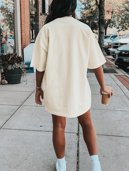 Womens Black Magic Graphic Oversized T-Shirt Dress, Casual Short Sleeve Pocket Summer Streetwear Dress