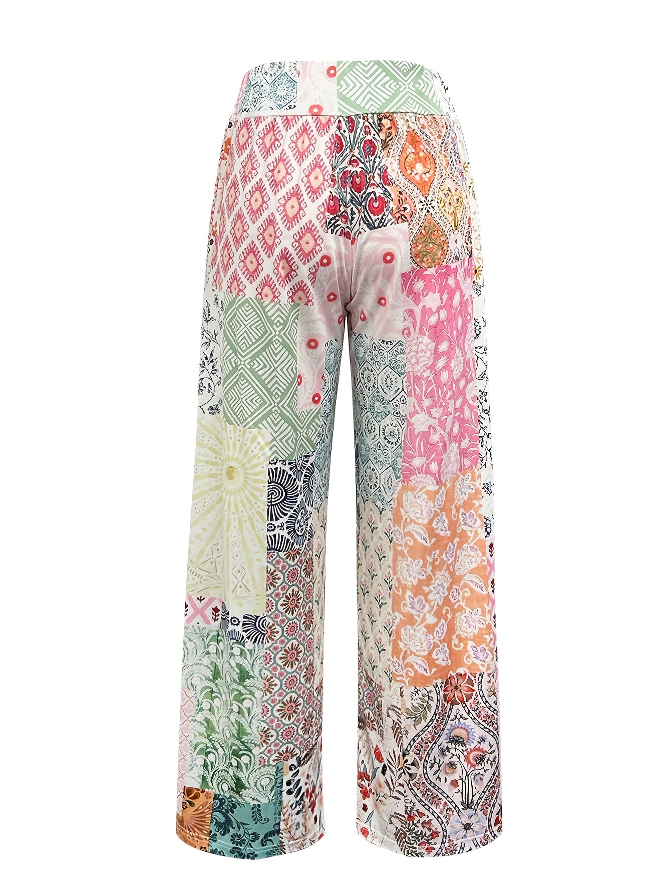 New Women'S Casual Loose Trousers with a Cute Small Floral Splice for Autumn And Winter
