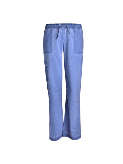 [Functional Two-Piece Set] Functional Two-Piece Set - Patched Pockets V-Neck Top & Drawstring Pants Unisex Outfits for Nurse