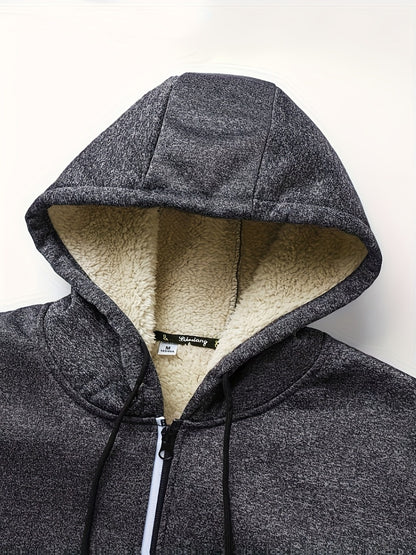 Men's Windproof Fleece Pullover Coat
