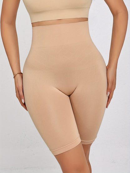 2-Pack High-Waisted Tummy Control Shaping Hip-Lifting Briefs Seamless Boxer Briefs Women'S Traceless Safety Pants Anti-Exposure Leg Pants