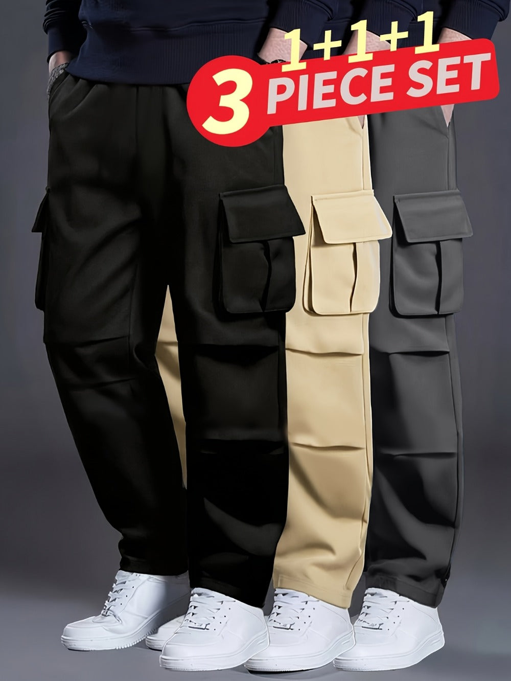Men's Cargo Pants - Stretch With Pockets Travel Style 901605