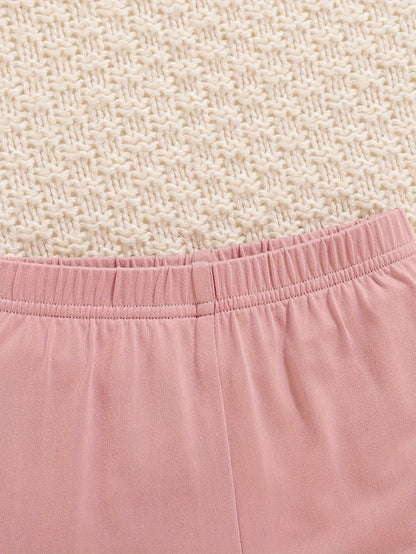 Girls' Rust Polyester Floral Printed Pants - product view 8