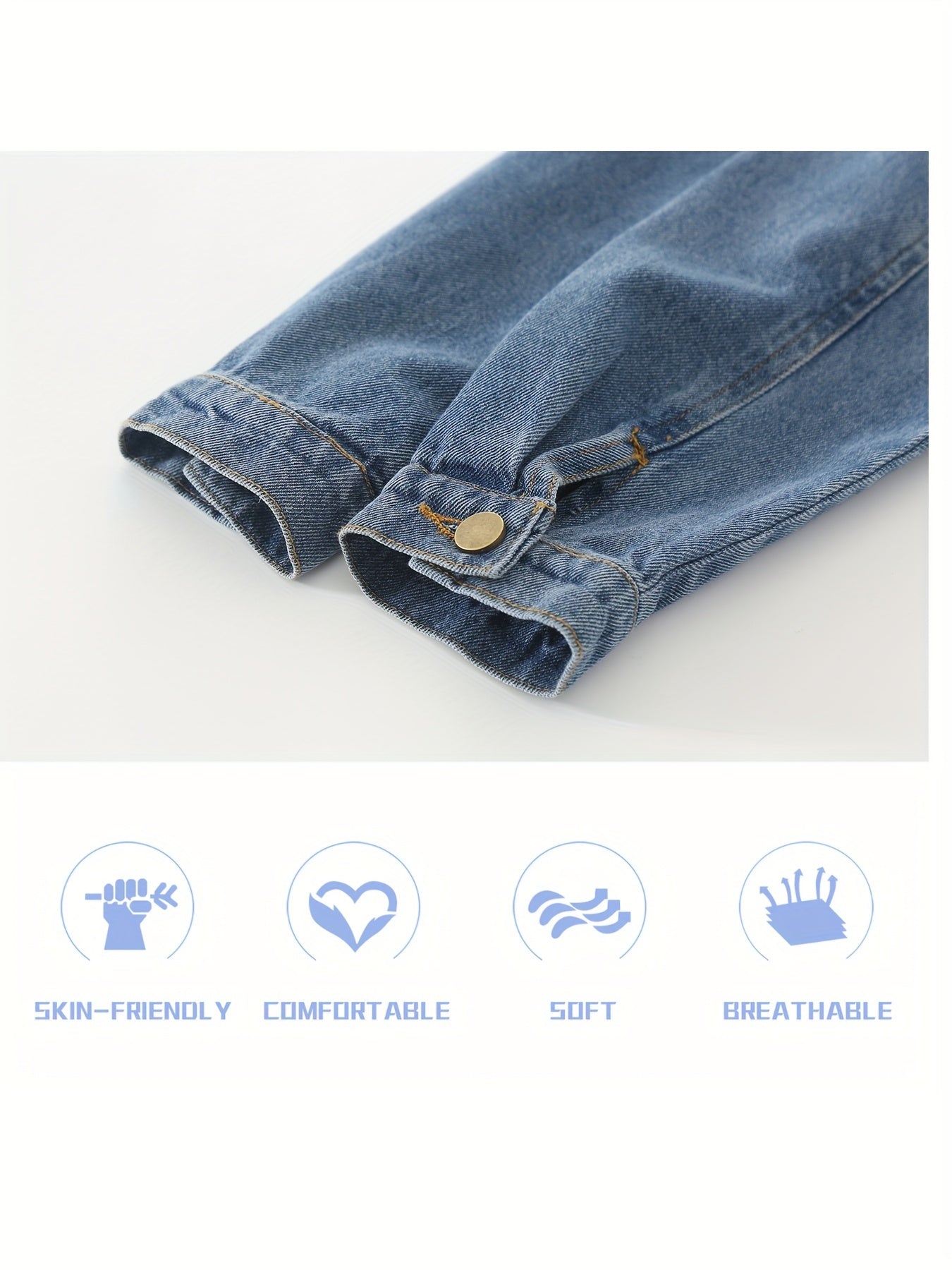 2024 New Kids Girls Boys Basic Jean Jacket Classic Coats Denim Tops Children Casual Outerwear Teen Outfit 5-14 Years